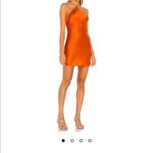 X REVOLVE Claudia Mini Dress in Fire